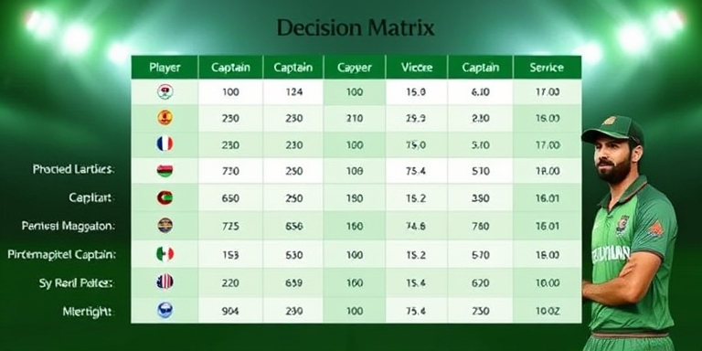 Battery Bet Registration captain decision matrix